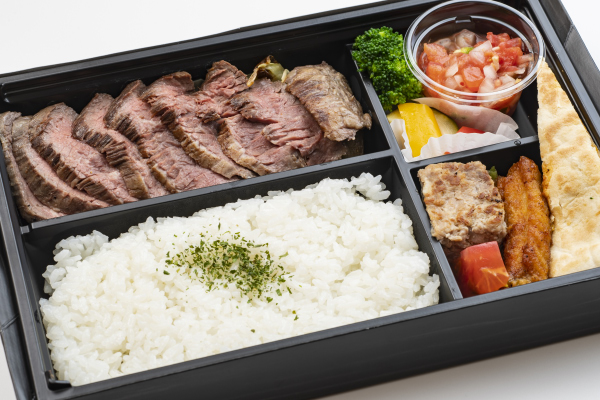 漬け込んだ柔らかハラミステーキ弁当