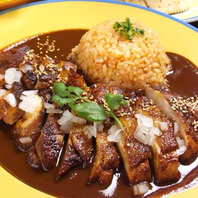 Grilled Chicken with Mole Sauce